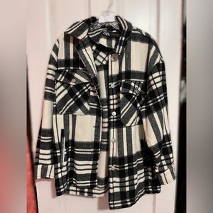 zara plaid jacket